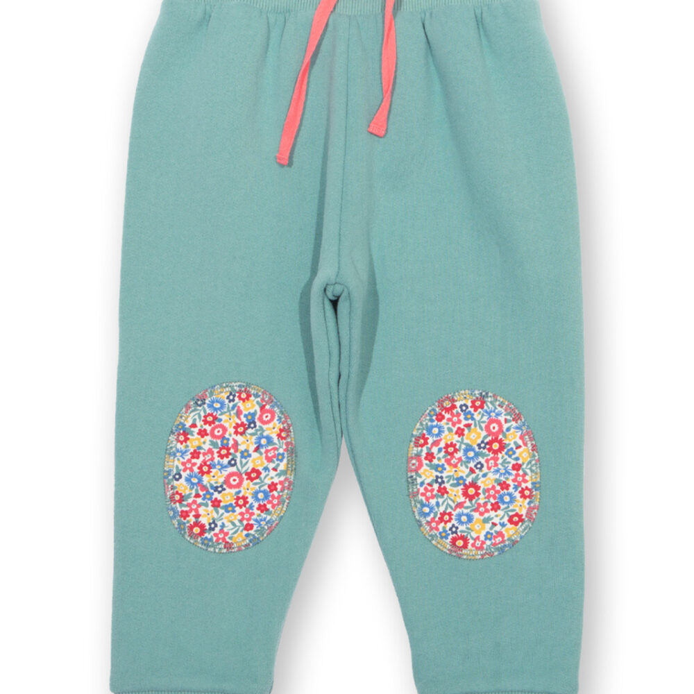 Pantalone con toppe a fiori