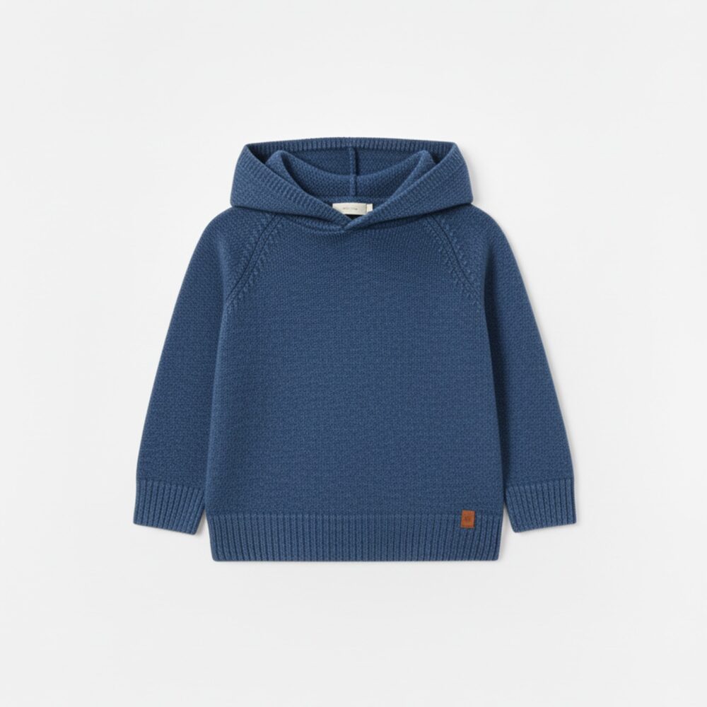 Pull lana con cappuccio
