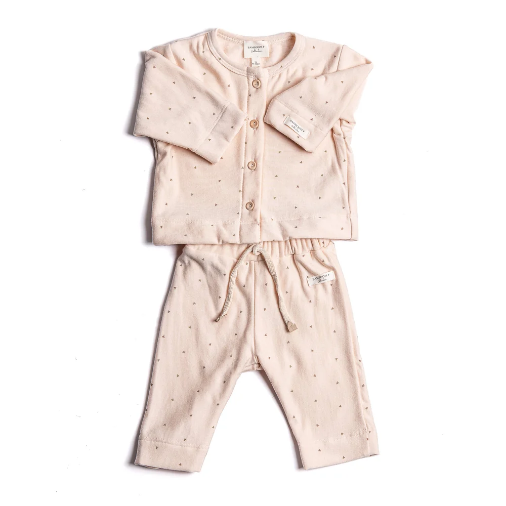 Twinset con apertura frontale cuori Bamboom
